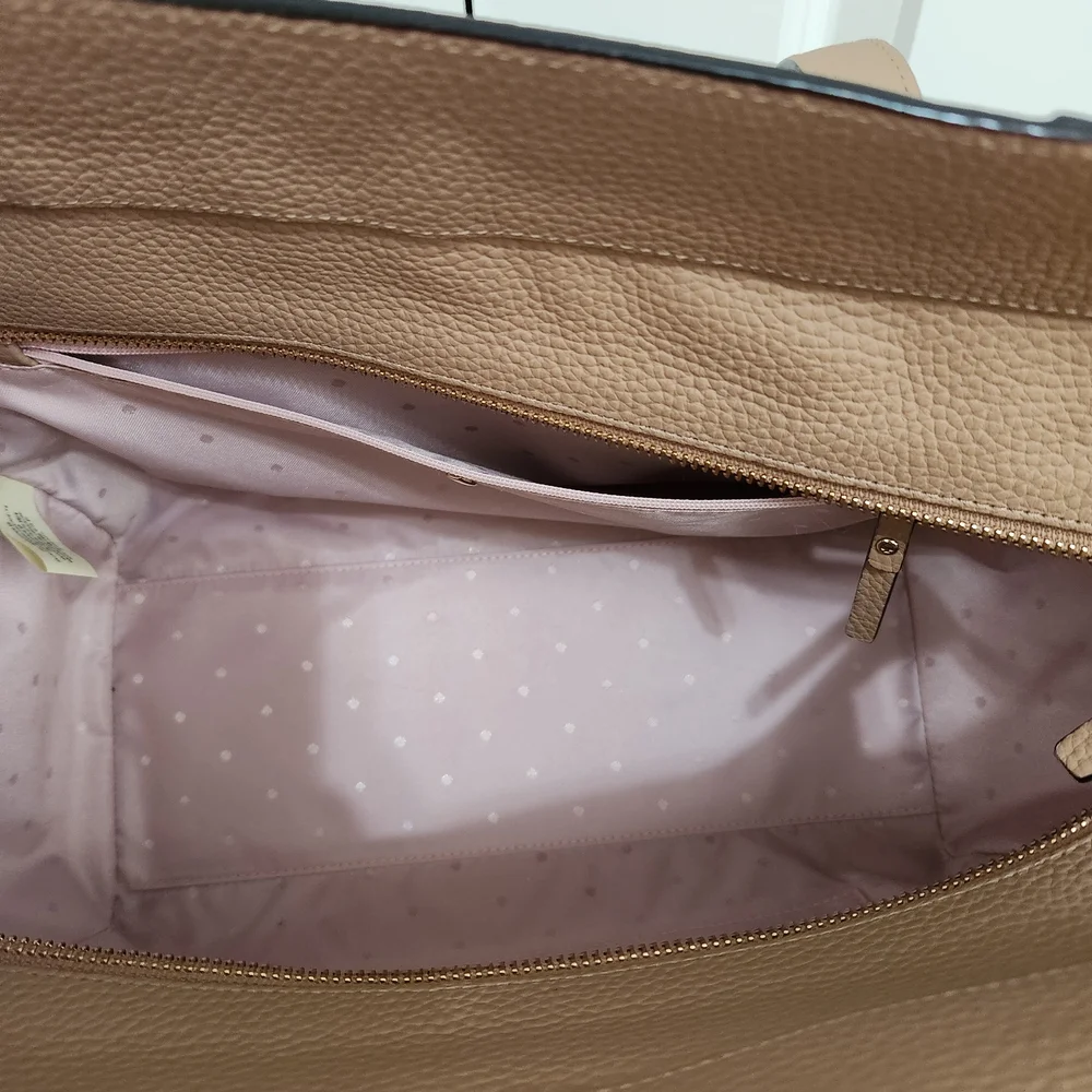 Kate Spade Daniels  Drive Abigail Pebbled Leather Tote - Neutral Hazel - Picture 7 of 7